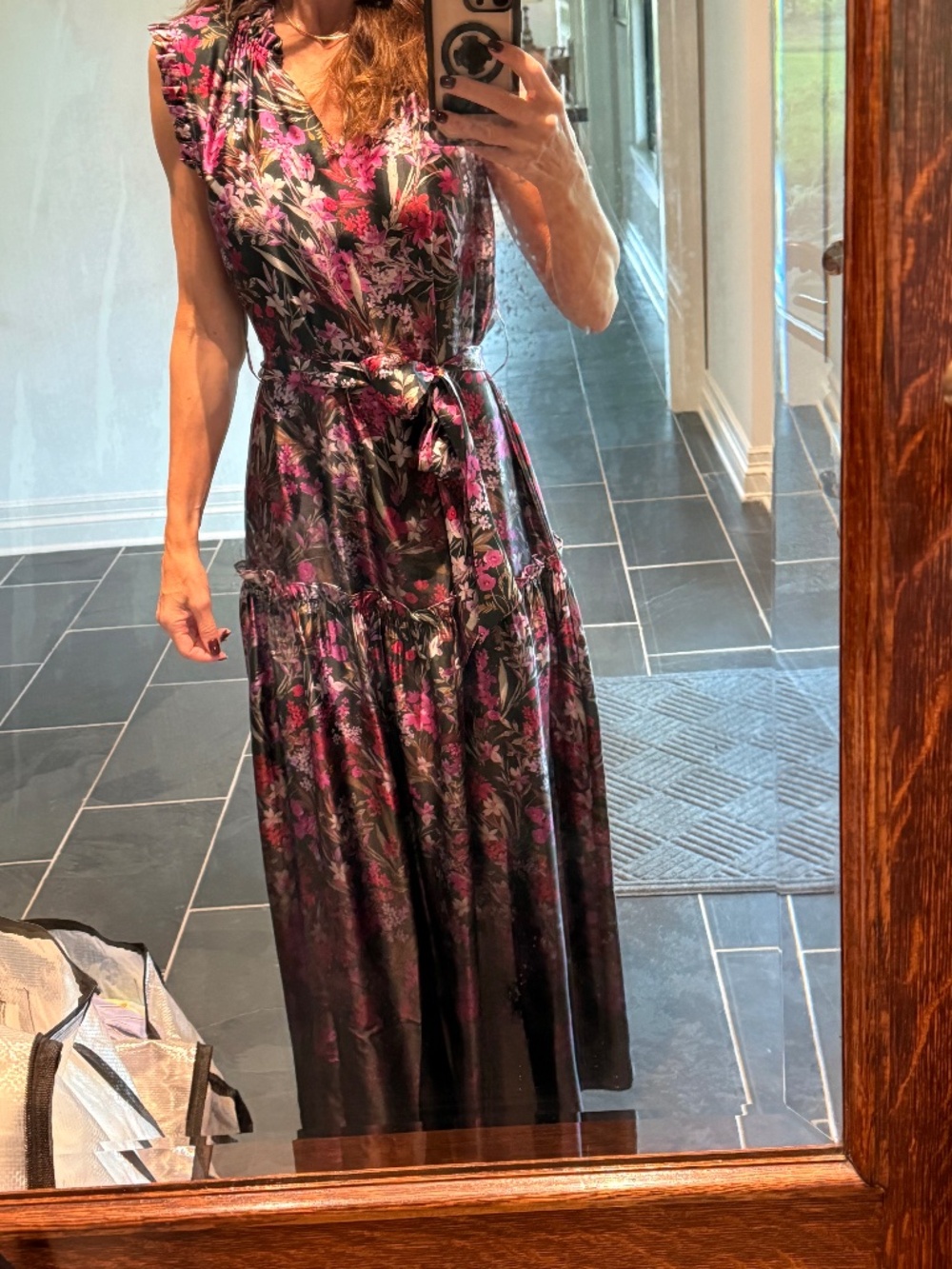 Christy Lynn Silk Floral Dress XS